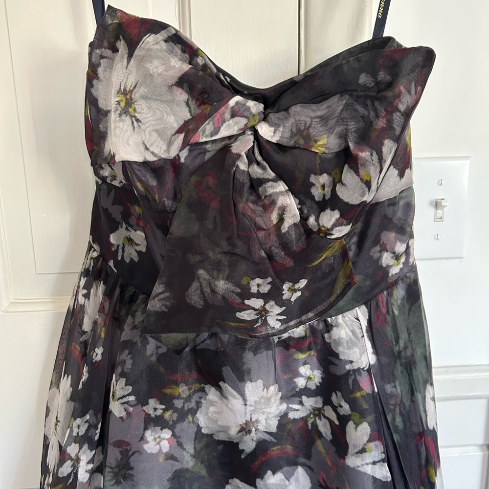 Shoshanna midnight Haisley silk dress from Anthropologie. Size 8